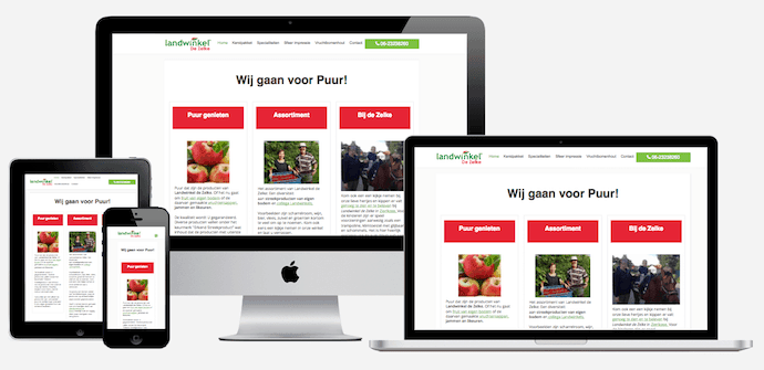 Wordpress website- Landwinkel